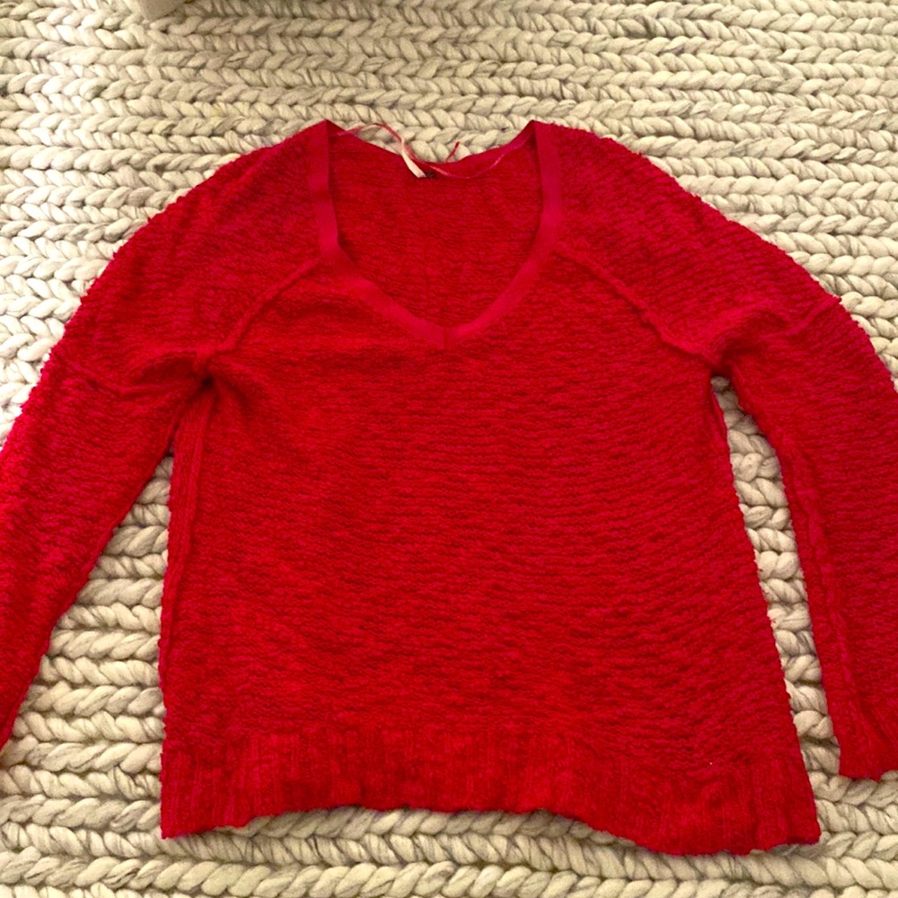 Sweater Red Color Free People